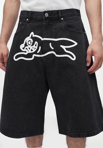 Billionaire Boys Club Wide leg Τζιν 'RUNNING DOG TRIPLE SCOOP' σε μαύρο