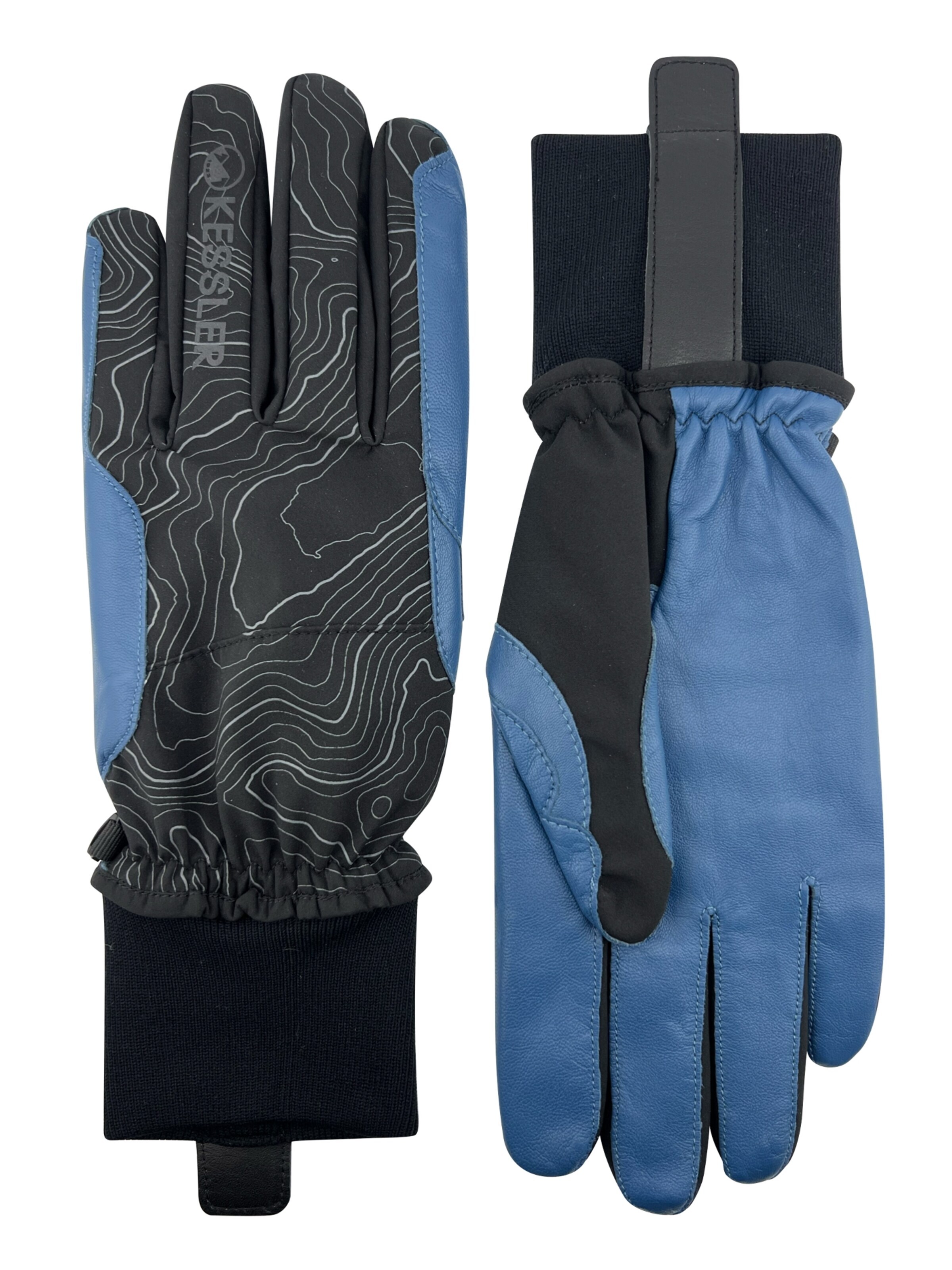KESSLER Fingerhandschuhe‌‌‌‌‌‌‌‌ in Blau: Vorderseite