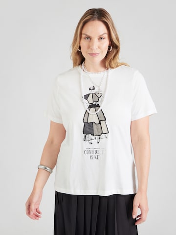 Tricou 'CARKITA' de la ONLY Carmakoma pe alb: față