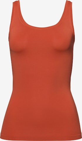 Hanro Top ' Touch Feeling ' in Rot: Vorderseite