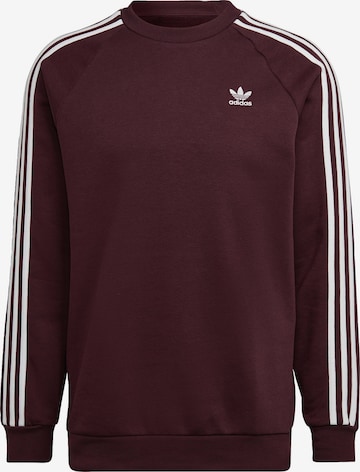 Coupe regular Sweat-shirt 'Adicolor Classics 3-Stripes' ADIDAS ORIGINALS en rouge : devant