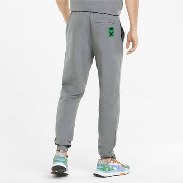 PUMA Tapered Pants 'Minecraft' in Grey