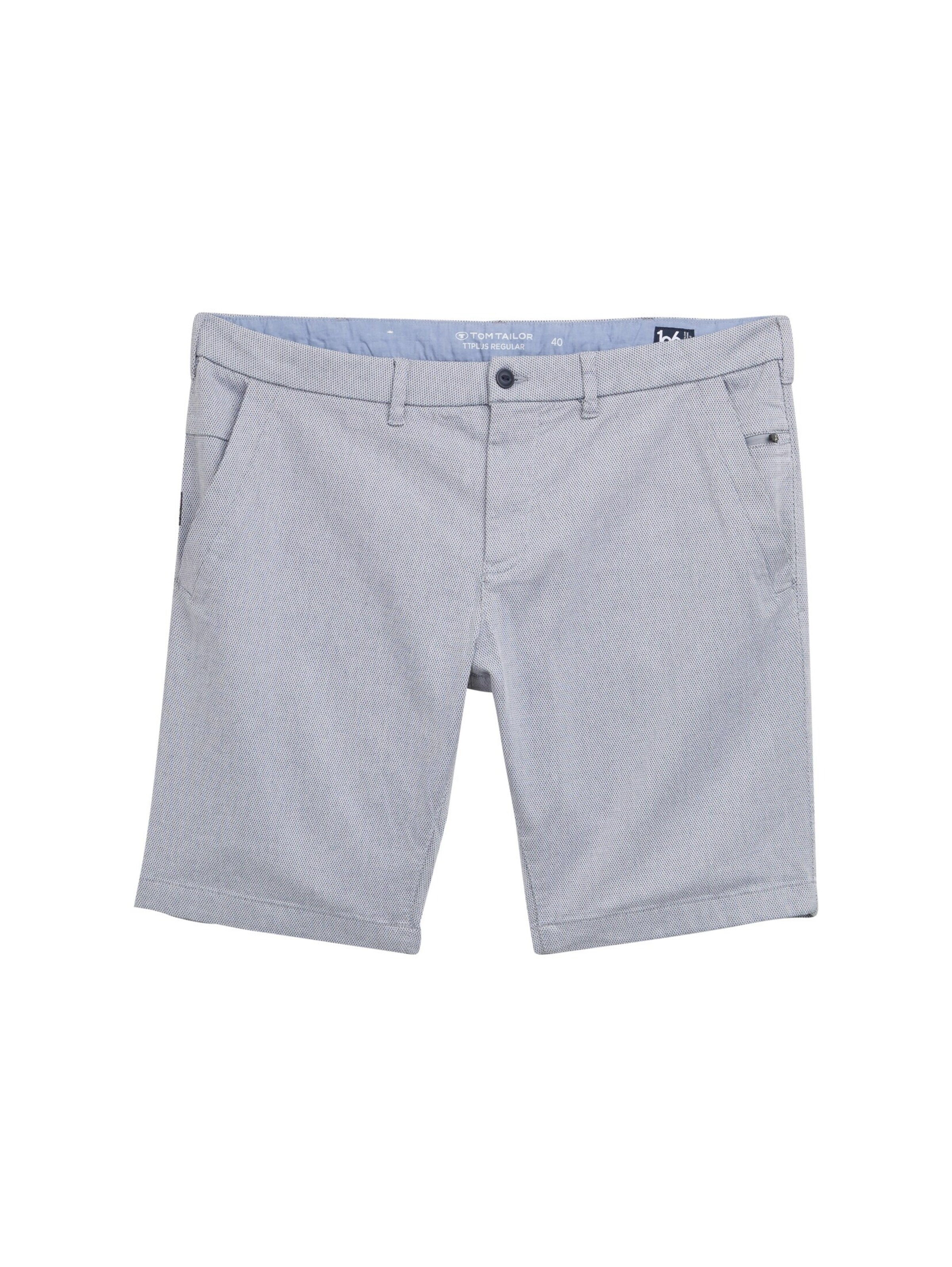 TOM TAILOR Men + Regular Chino trousers in Blue: front