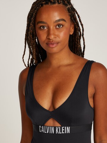 Calvin Klein Swimwear Τρίγωνο Ολόσωμο μαγιό σε μαύρο