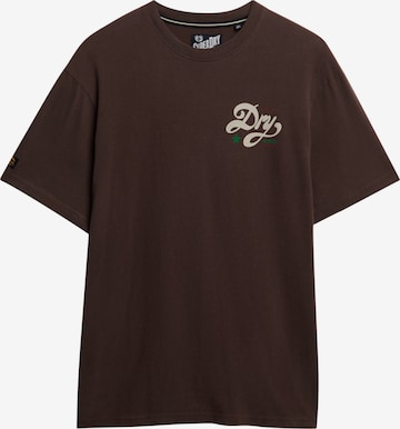 T-Shirt 'Tap Room' Superdry & Co en marron : devant