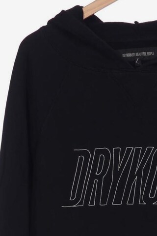 DRYKORN Sweatshirt & Zip-Up Hoodie in L in Black