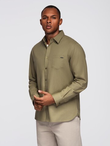 Ombre Regular fit Button Up Shirt 'OM-SHCS-0147' in Green