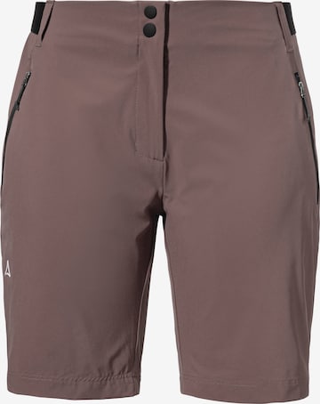 Regular Pantalon outdoor ' Hiking Shorts Style Blaustein WMS ' Schöffel en violet : devant