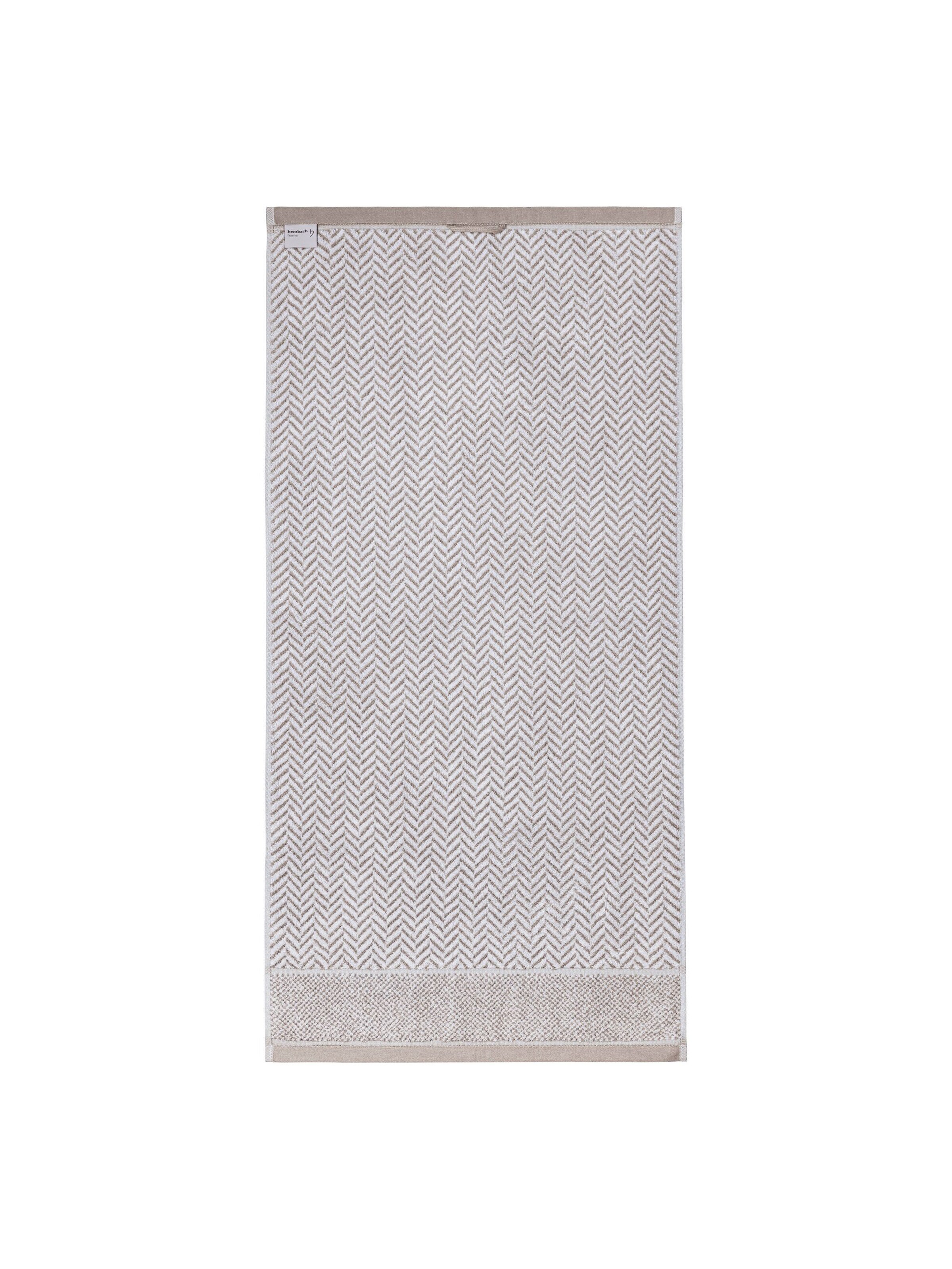 Herzbach home Handdoek in Grijs