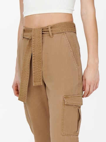 ONLY Regular Cargo Pants 'Darsy' in Brown