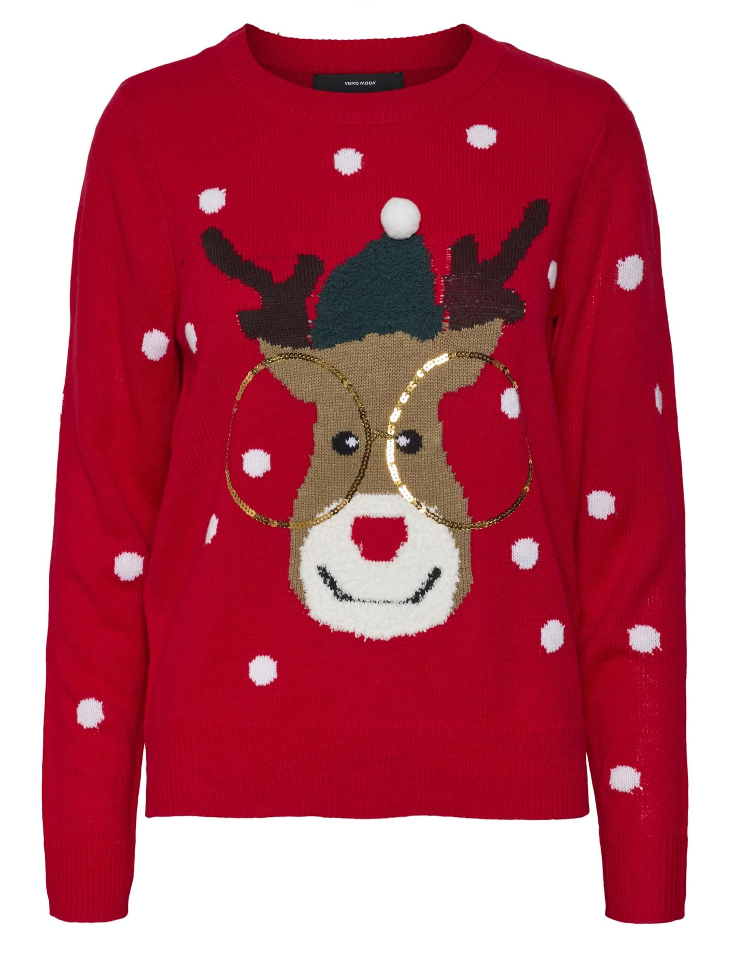 VERO MODA Sweater 'TINSEL in Red ABOUT YOU - Main Image