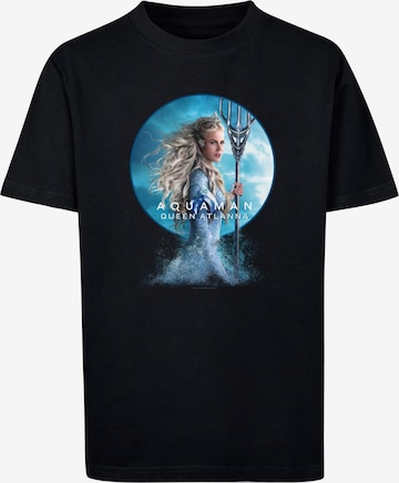 ABSOLUTE CULT Shirt 'Aquaman - Queen Of Atlanna' in Zwart: voorkant