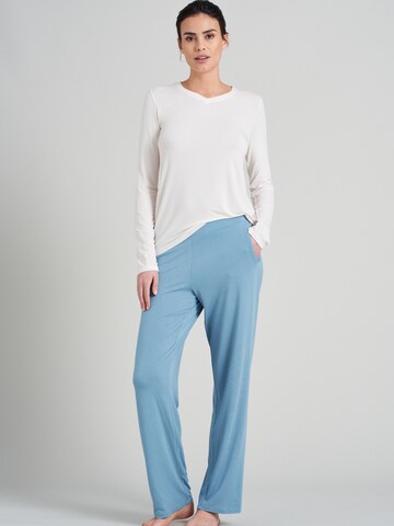 SCHIESSER Pajama Pants 'Mix+Relax' in Blue: front