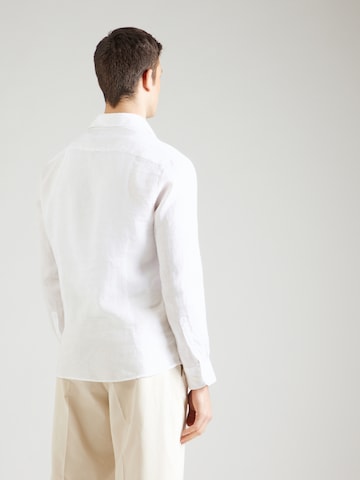 bugatti Regular Fit Hemd in Weiß