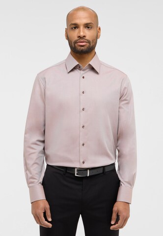 ETERNA Regular fit Business shirt in Beige: front