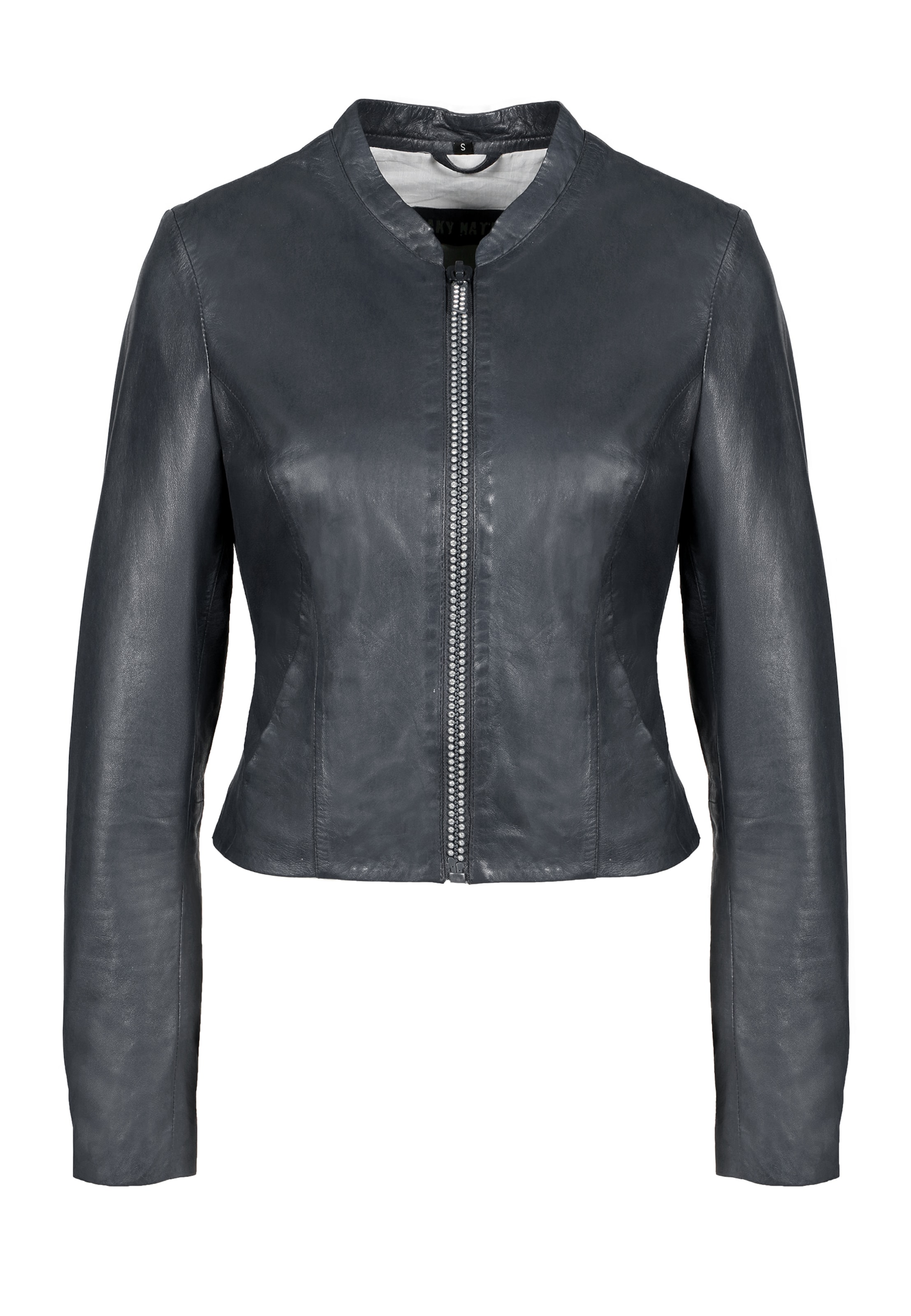 Geacă de primăvară-toamnă ' Leather Jacket ' de la FREAKY NATION pe albastru: față