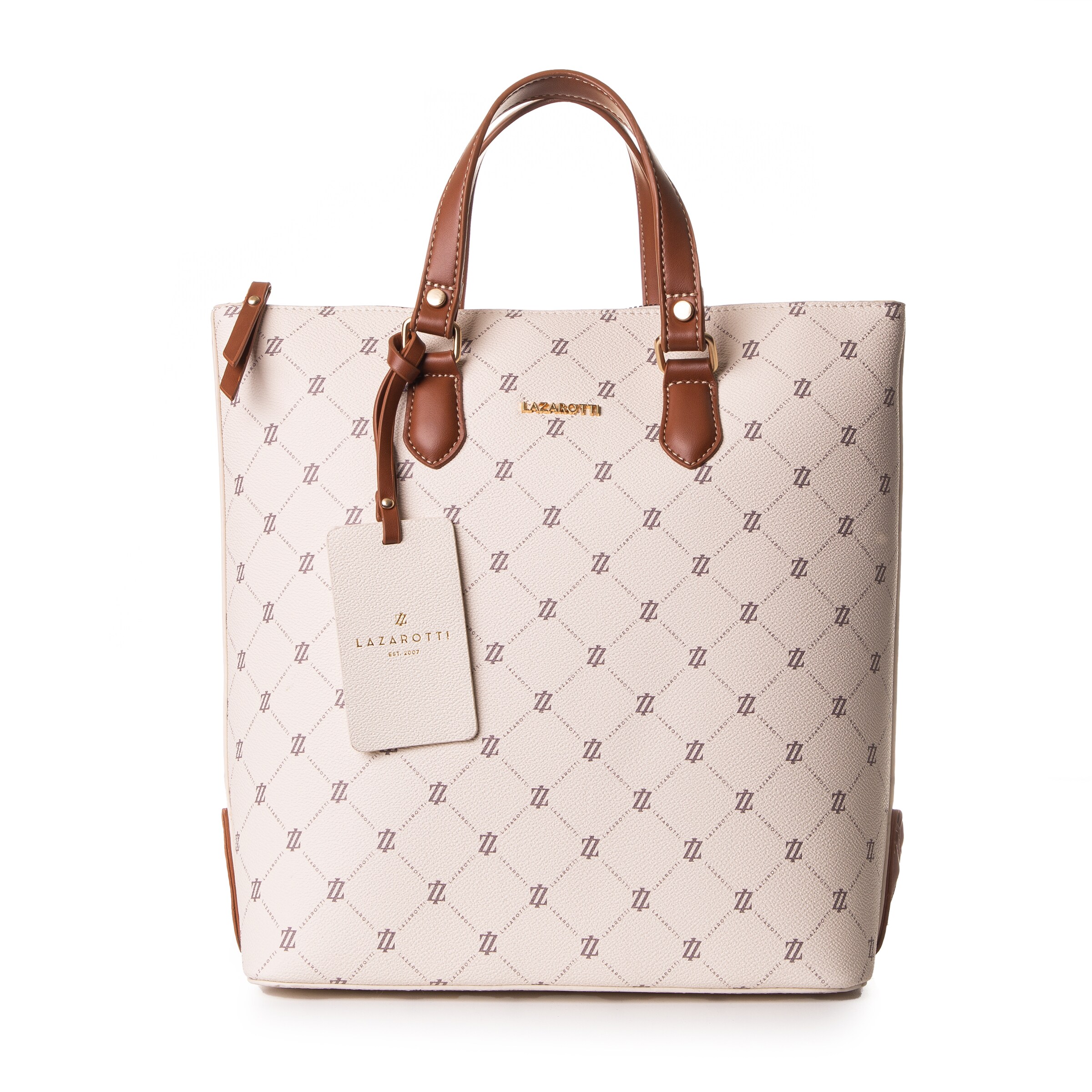 Zaino 'Palermo' di Lazarotti in beige: frontale