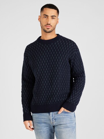 BOSS Sweater 'Kesh' in Blue: front