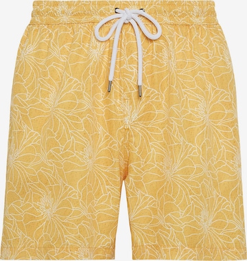 Shorts de bain Boggi Milano en jaune : devant