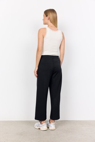 Soyaconcept Wide leg Broek 'Banu' in Zwart