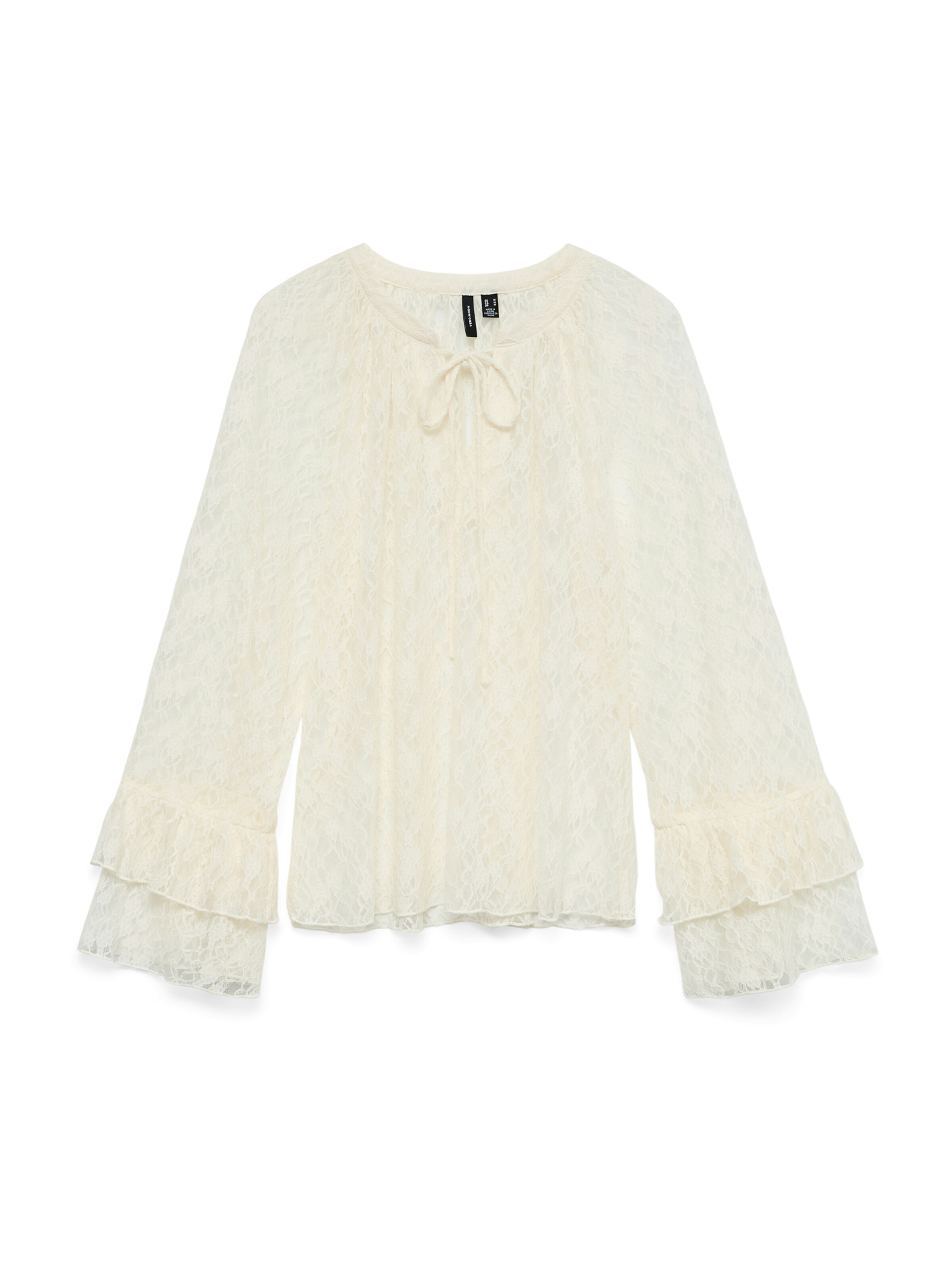 VERO MODA Blouse 'VMLOULOU' in de kleur Wit, Productweergave