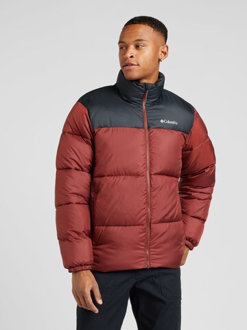Giacca per outdoor 'Puffect III' di COLUMBIA in rosso: frontale
