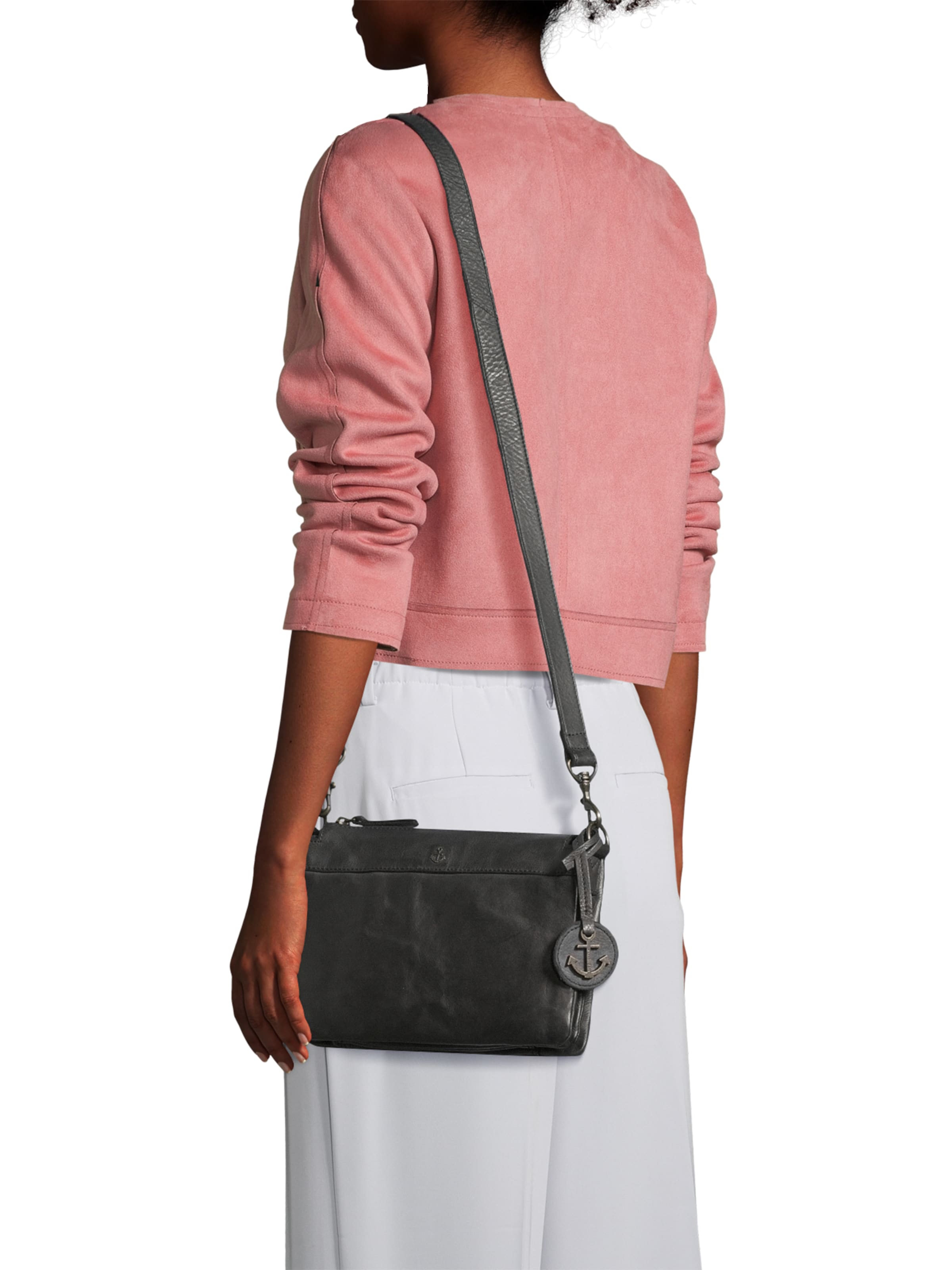 Harbour 2nd Taška přes rameno 'Anchor Love Evita' – černá: přední strana