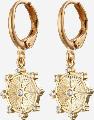 Fräulein Wunder Earrings 'Wheel Of Fortune' in Gold: front