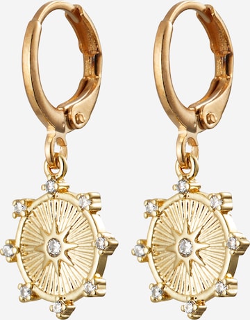 Boucles d'oreilles 'Wheel Of Fortune' Fräulein Wunder en or : devant
