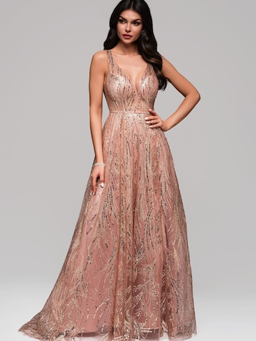 Ombre Abendkleid in Gold