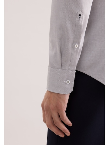 SEIDENSTICKER Slim Fit Hemd 'Schwarze Rose' in Grün