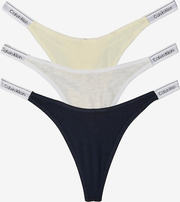 String Calvin Klein en jaune : devant