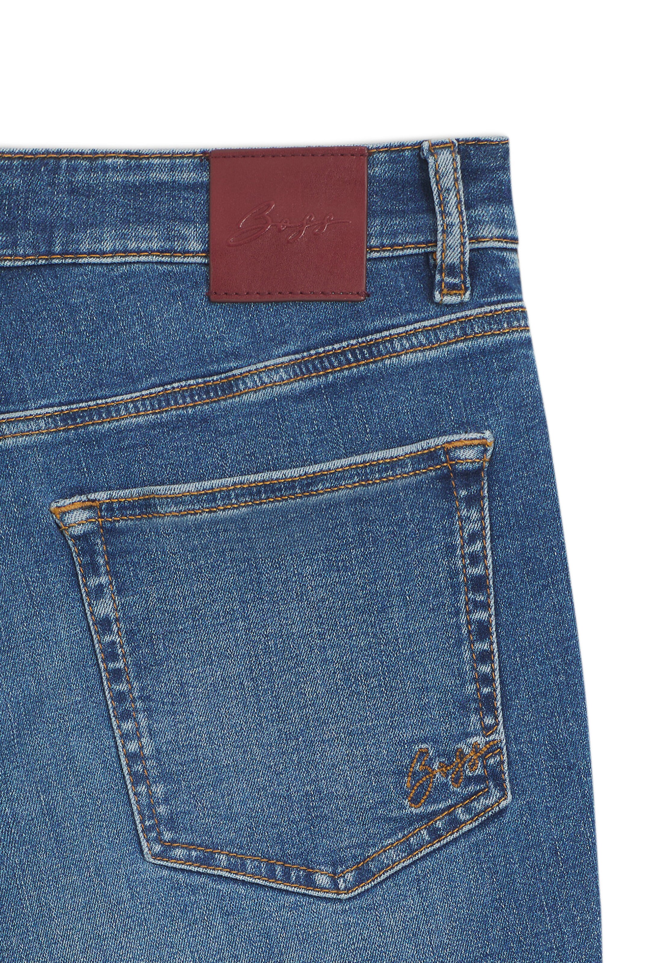 BOSS Loosefit Jeans ' Diana ' in Blau