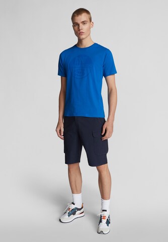 North Sails Slimfit Shorts in Blau