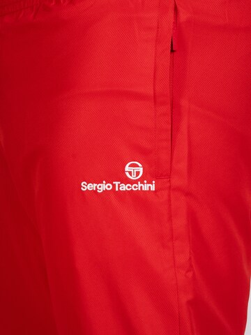 Sergio Tacchini Tapered Sporthose 'Carson 021' in Rot