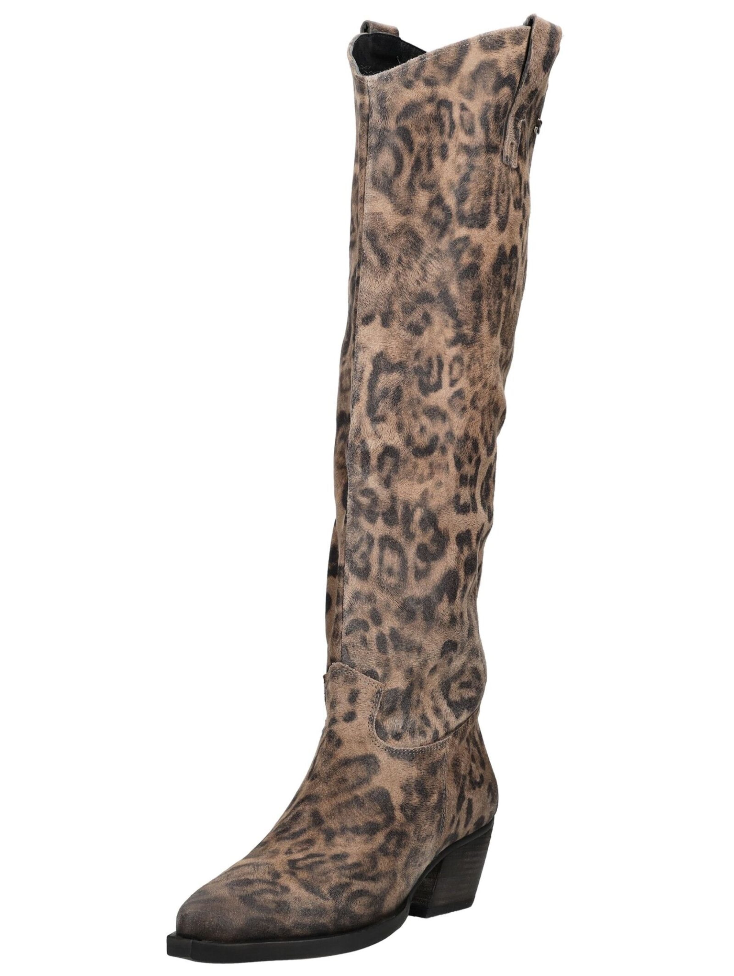 Bottes de cowboy LAZAMANI en marron : devant