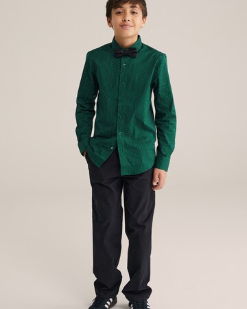 WE Fashion Regular fit Button Up Shirt in Green
