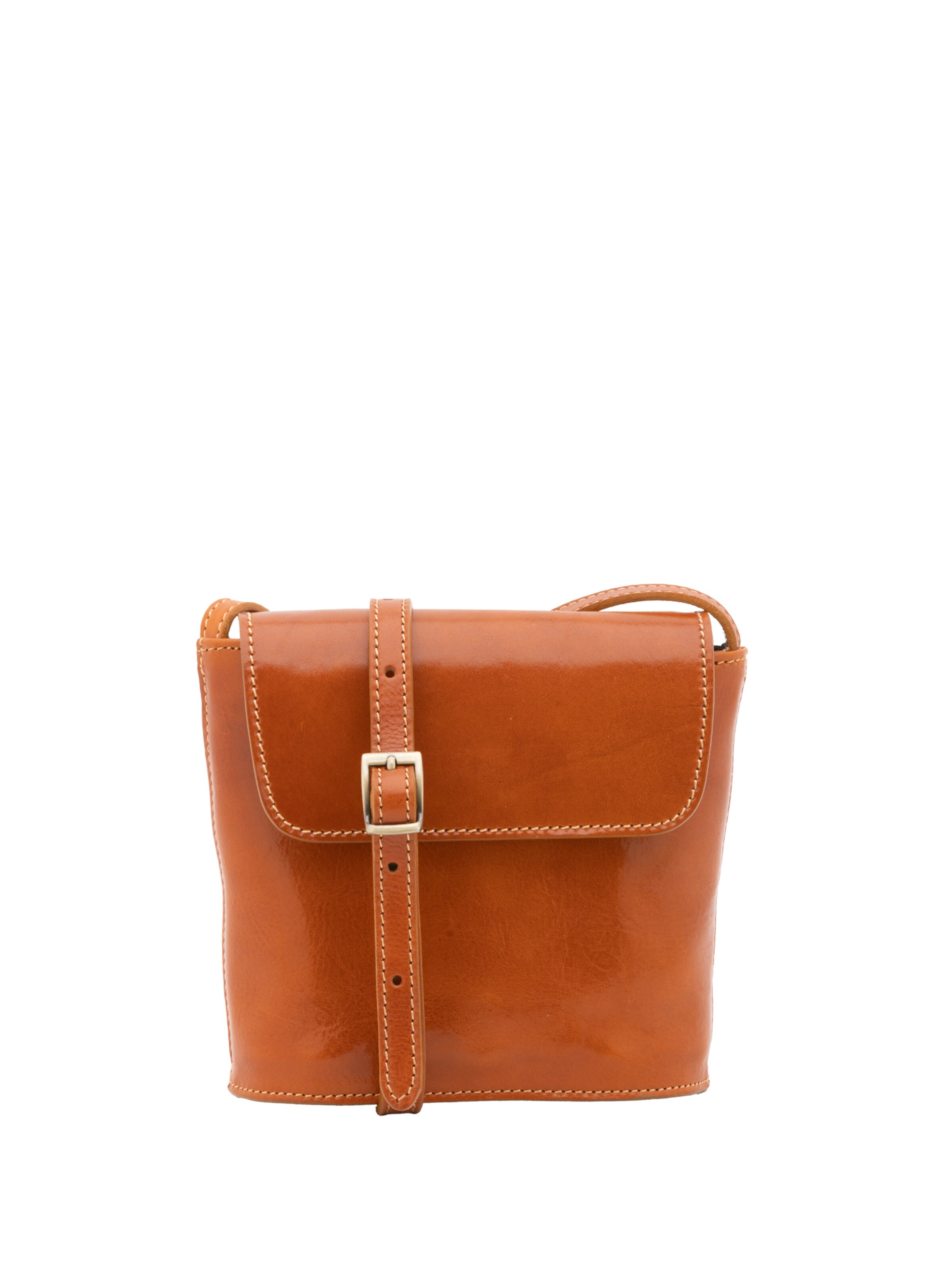 Borsa a tracolla 'Borsa a tracolla uomo vera pelle Castillon - Chiusura calamita' di I Fratelli in beige: frontale