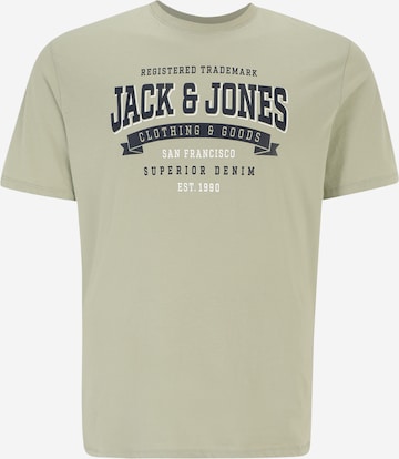 Jack & Jones Plus Футболка в Зеленый: спереди