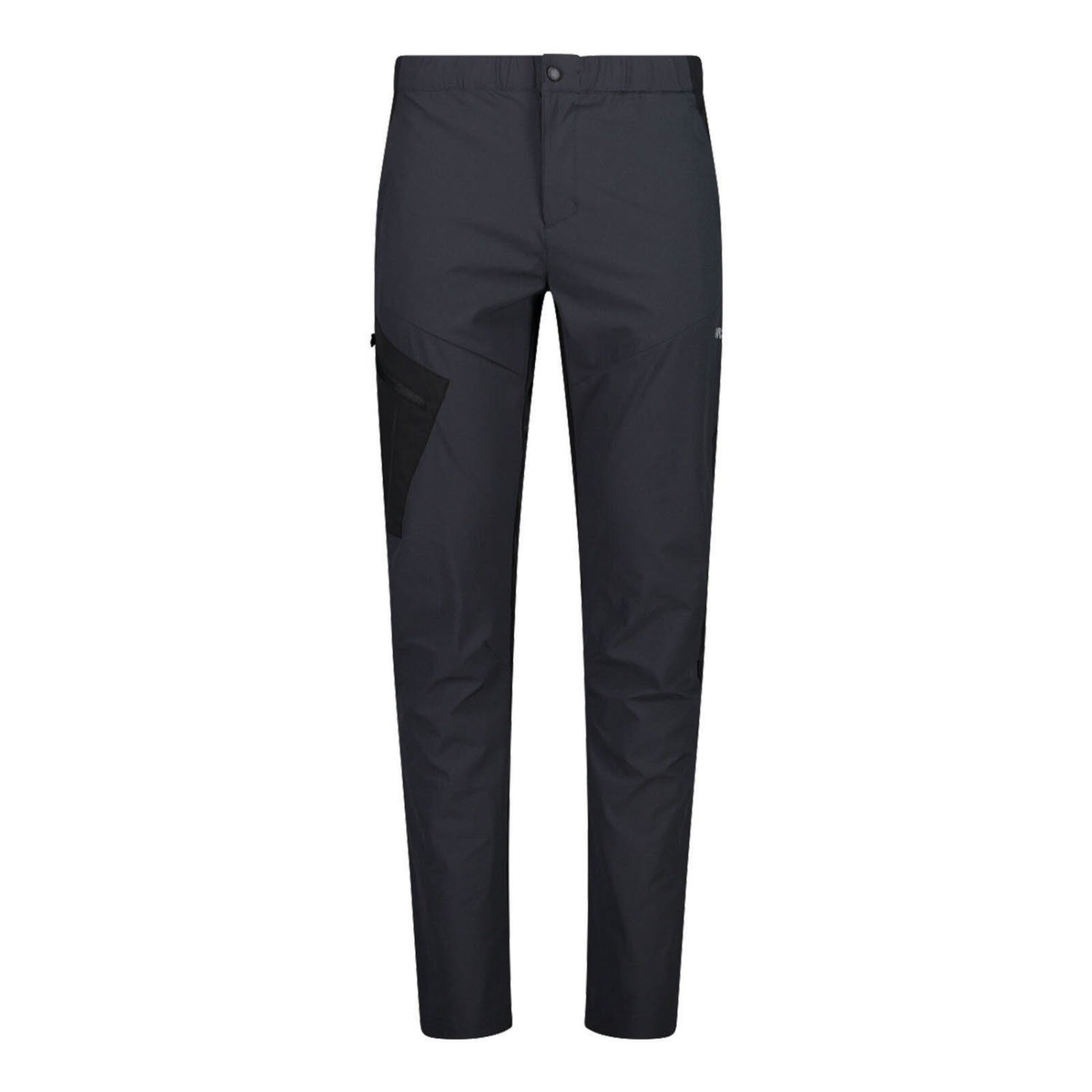 CMP Regular Outdoor Pants in Black: front