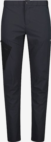 CMP Regular Outdoor Pants in Black: front