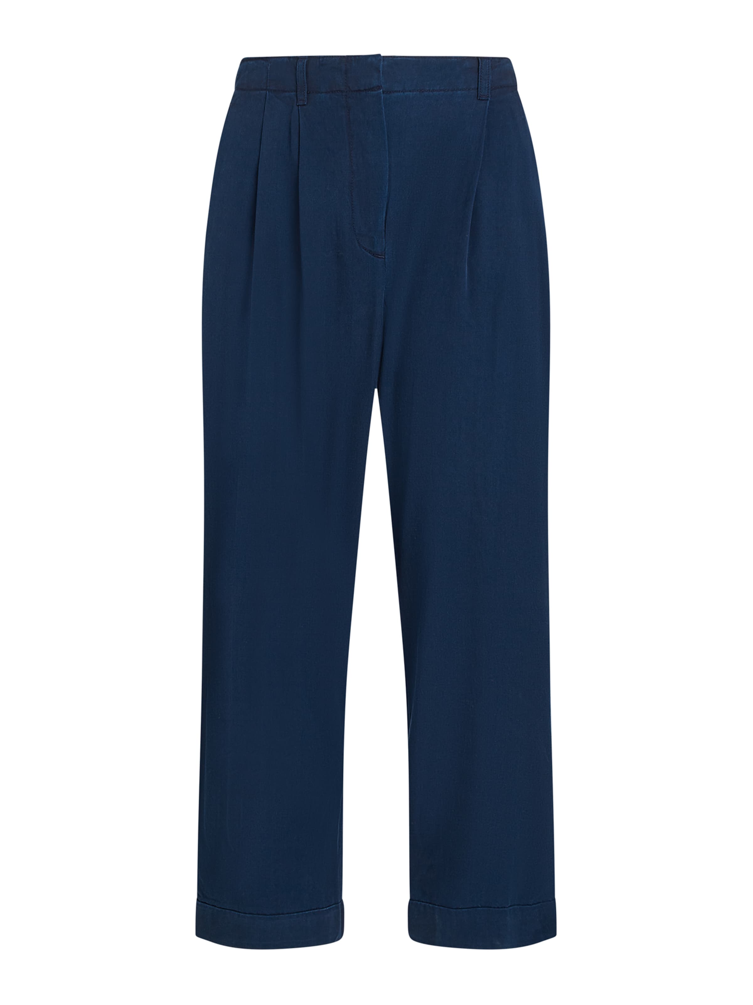 TOMMY HILFIGER - Loosefit Calças com pregas em azul: frente