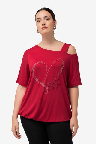 T-shirt Ulla Popken en rouge : devant