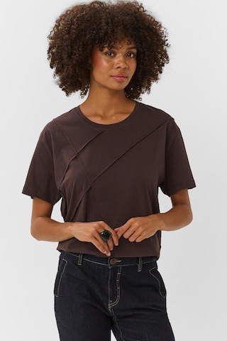 CULTURE - Blusa en marrón: frente