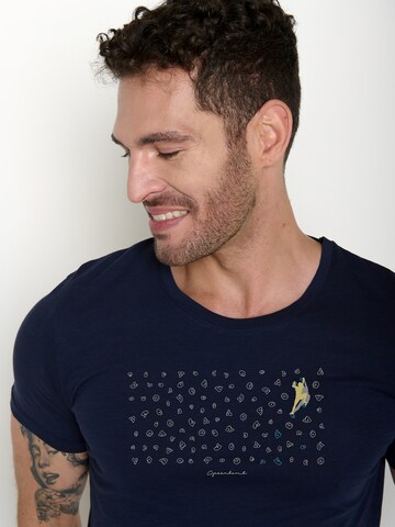 GREENBOMB Shirt 'Spice Lifestyle Boulderer' in Blue