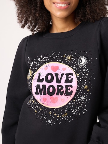 Sweat-shirt 'Moonrise' NAF NAF en noir