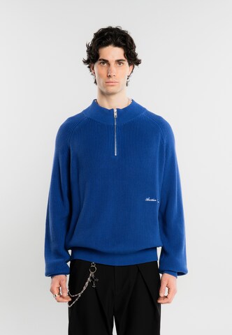Another Cotton Lab - Pullover em azul: frente