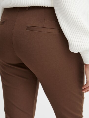 Coupe slim Pantalon chino Fransa en marron