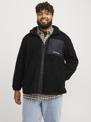 Jack & Jones Plus Jacke 'JORVesterbro' in Schwarz: Vorderseite