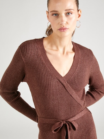 VILA Knitted dress 'Ril' in Brown